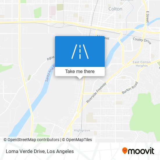 Loma Verde Drive map