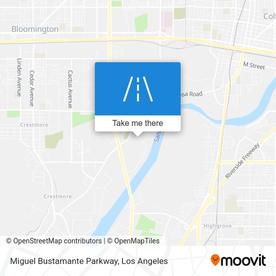 Mapa de Miguel Bustamante Parkway