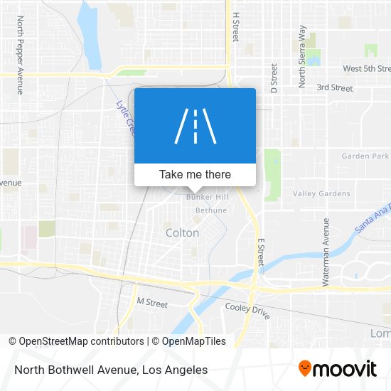North Bothwell Avenue map
