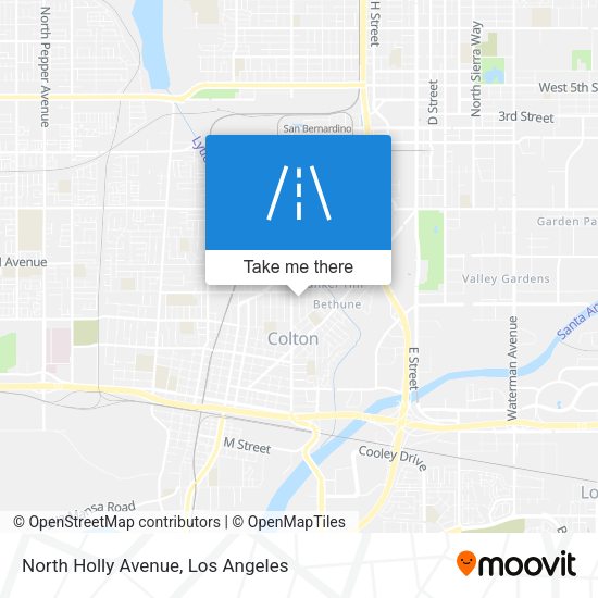 Mapa de North Holly Avenue