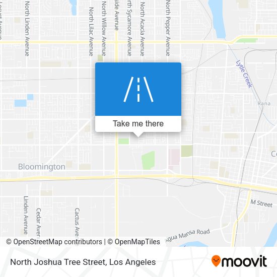 North Joshua Tree Street map