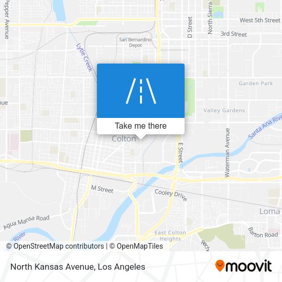 North Kansas Avenue map