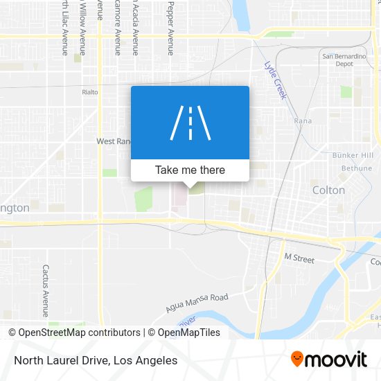Mapa de North Laurel Drive