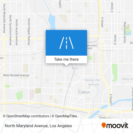 North Maryland Avenue map