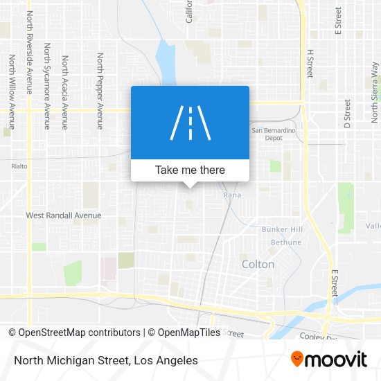 North Michigan Street map