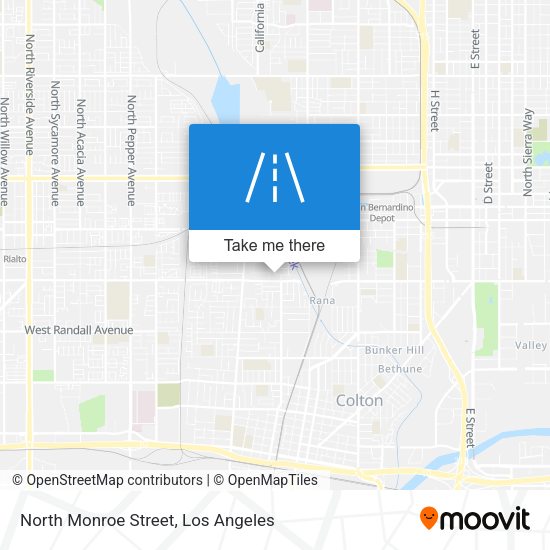 North Monroe Street map