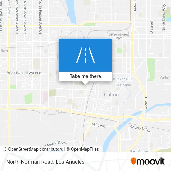 North Norman Road map