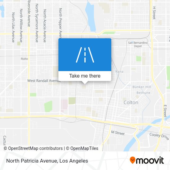 North Patricia Avenue map