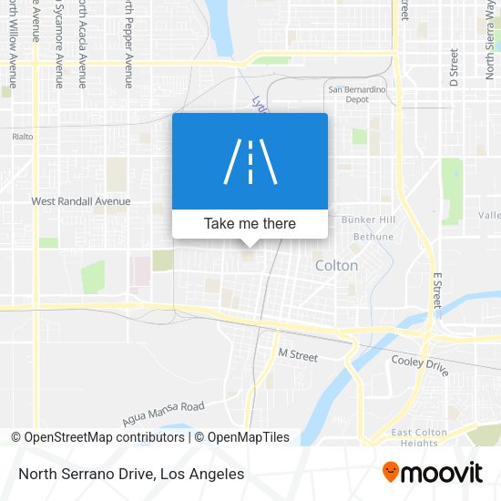 Mapa de North Serrano Drive