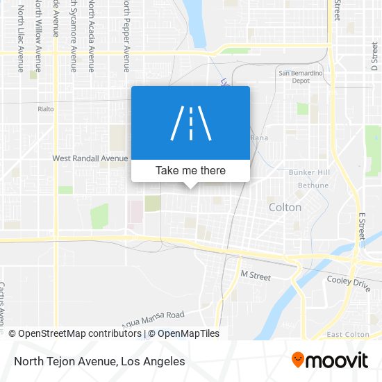 Mapa de North Tejon Avenue