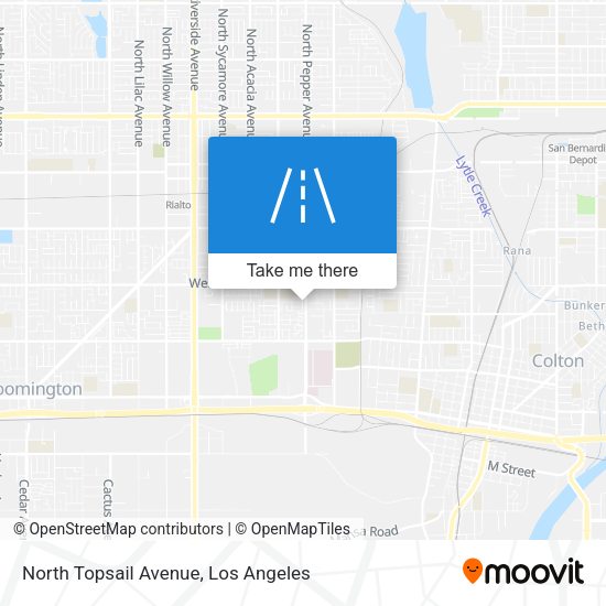 North Topsail Avenue map