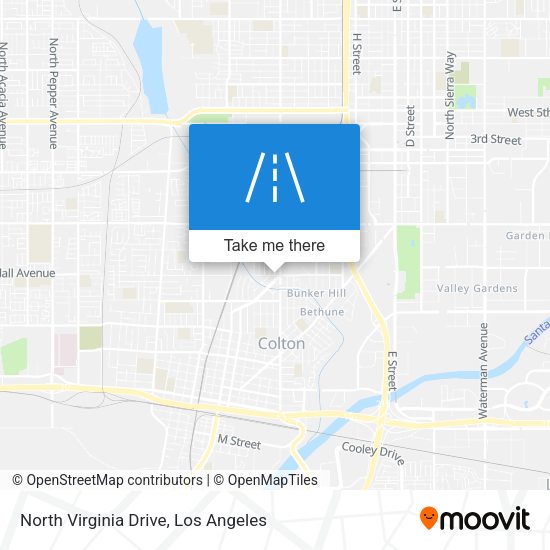 North Virginia Drive map