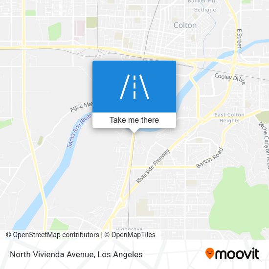North Vivienda Avenue map