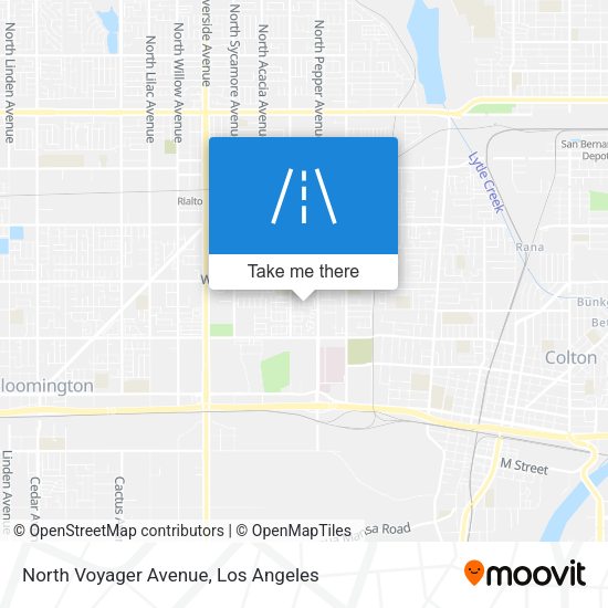 North Voyager Avenue map