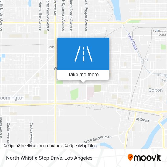 North Whistle Stop Drive map