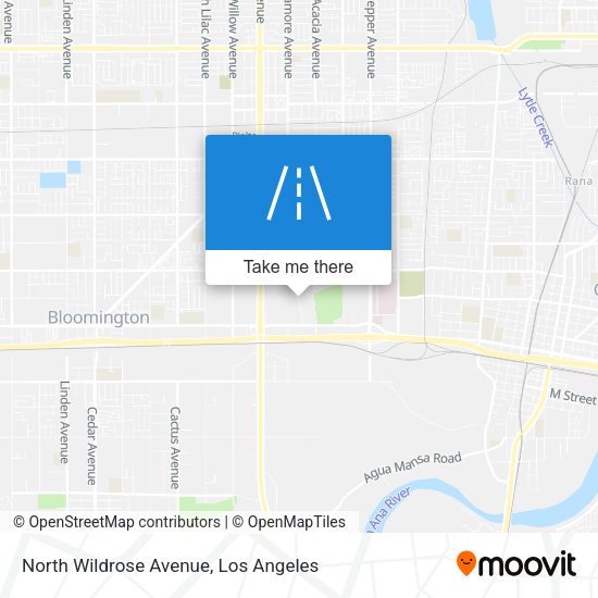 Mapa de North Wildrose Avenue