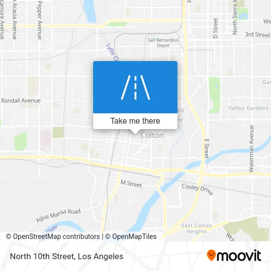 Mapa de North 10th Street
