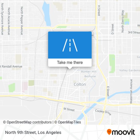 Mapa de North 9th Street