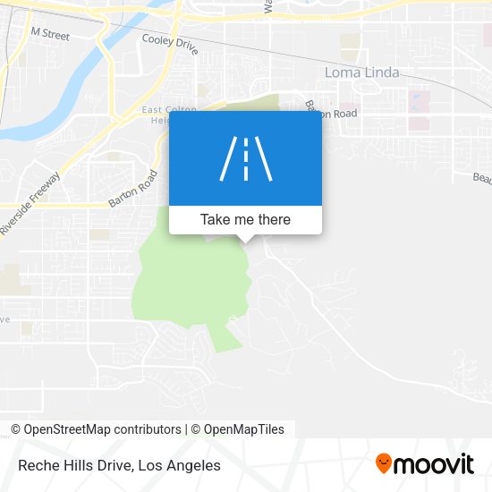 Reche Hills Drive map