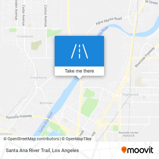 Santa Ana River Trail map