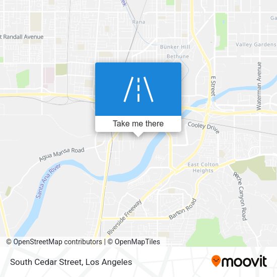Mapa de South Cedar Street