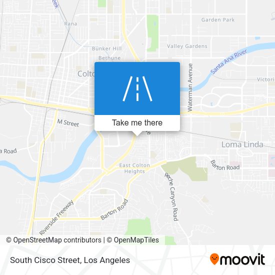 South Cisco Street map