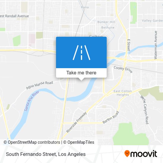 South Fernando Street map