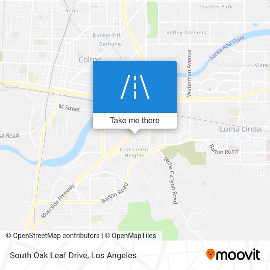 Mapa de South Oak Leaf Drive
