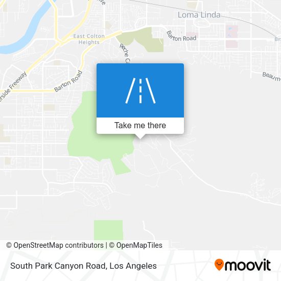 Mapa de South Park Canyon Road