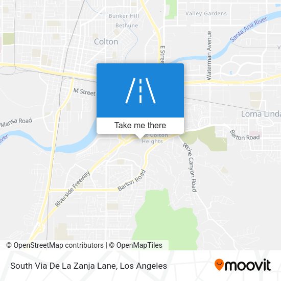 Mapa de South Via De La Zanja Lane