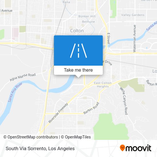 South Via Sorrento map