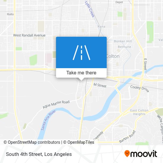 Mapa de South 4th Street