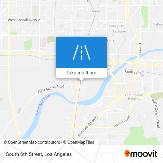 Mapa de South 6th Street
