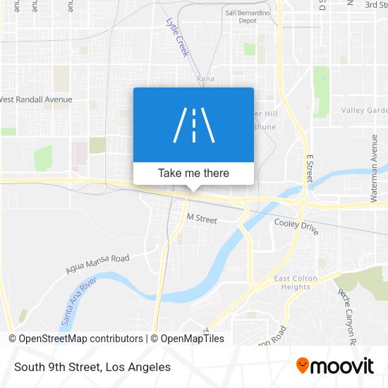 Mapa de South 9th Street