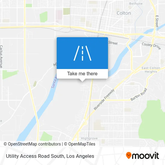 Utility Access Road South map