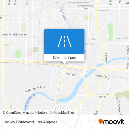 Mapa de Valley Boulevard