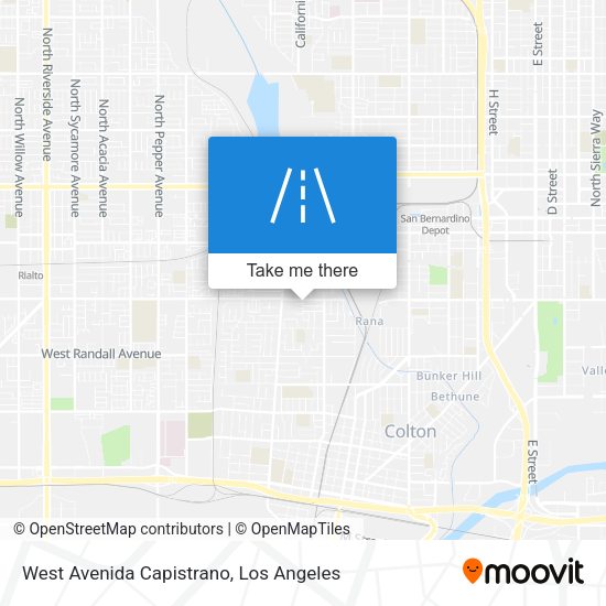 West Avenida Capistrano map