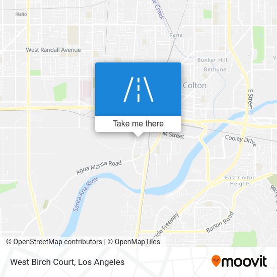West Birch Court map