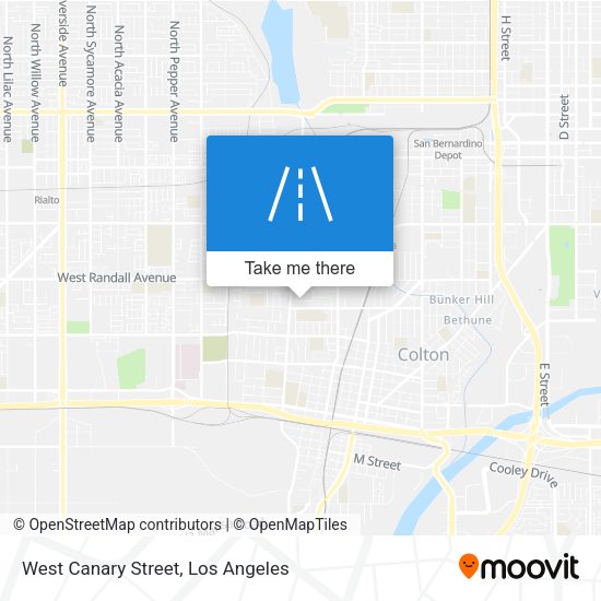 Mapa de West Canary Street