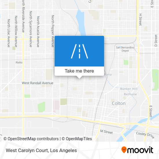 West Carolyn Court map