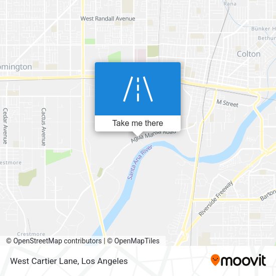 Mapa de West Cartier Lane