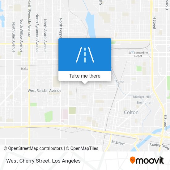 West Cherry Street map