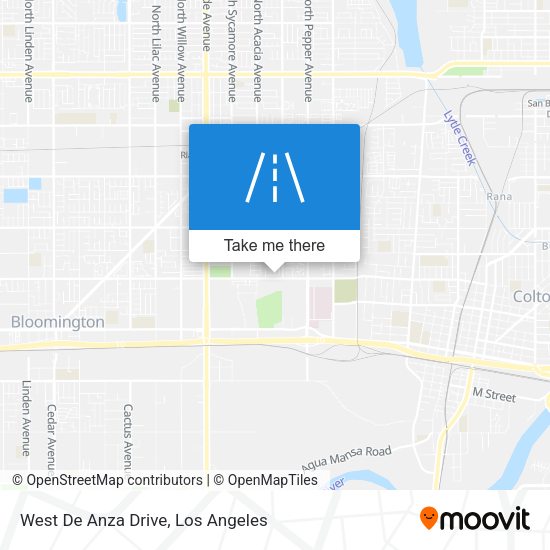 West De Anza Drive map