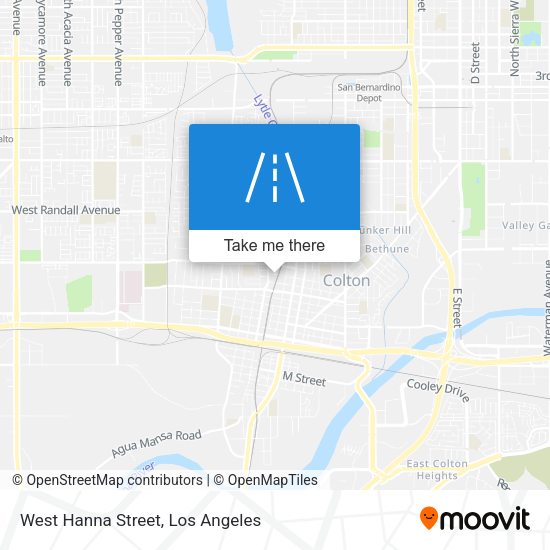 Mapa de West Hanna Street