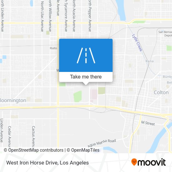 West Iron Horse Drive map