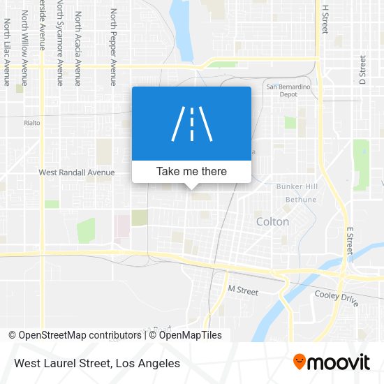 Mapa de West Laurel Street