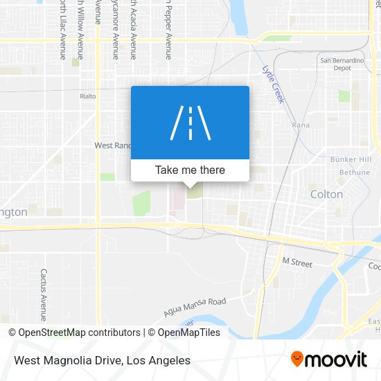 West Magnolia Drive map