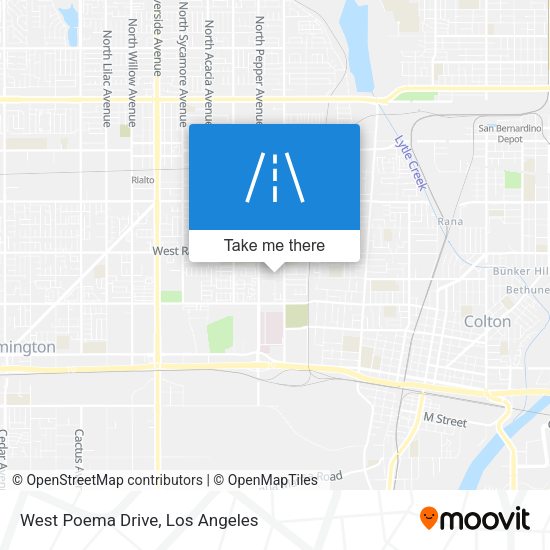 West Poema Drive map