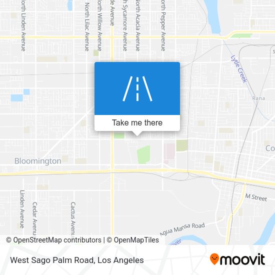 West Sago Palm Road map