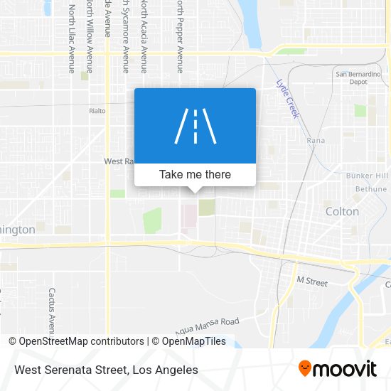 West Serenata Street map